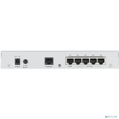 Межсетевой экран/ Межсетевой экран и Wi-Fi контроллер Zyxel USG FLEX 100 с подписками на 1 год (AS,AV,CF,IDP, SecuReporter), 1xWAN GE, 1xOPT GE (LAN/WAN), 3xLAN/DMZ GE, 1xUSB3.0, AP Controller (8/24),