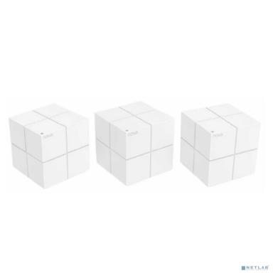 TENDA MW6(3-pack) Домашняя гигабитная Wi-Fi Mesh система АС2100, до 300 Мбит/с на 2,4 ГГц + до 867 Мбит/с на 5 ГГц, LAN 2x 1Гбит/с, 2 встроенные антенны