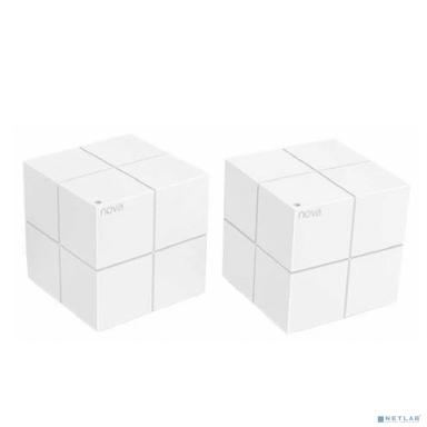 TENDA MW6(2-pack) Домашняя гигабитная Wi-Fi Mesh система АС2100, до 300 Мбит/с на 2,4 ГГц + до 867 Мбит/с на 5 ГГц, LAN 2x 1Гбит/с, 2 встроенные антенны
