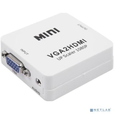 Rexant (17-6930) Конвертер VGA + Стерео 3,5мм на HDMI, пластик, белый