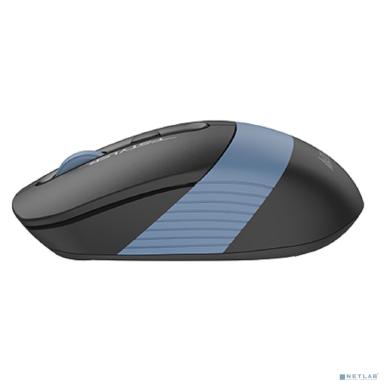 Мышь беспроводная A4Tech Fstyler FB10CS black/blue (оптическая, silent, BT/Radio, USB, 4but, 2000dpi)(FB10CS USB ASH BLUE)