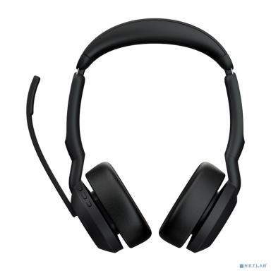 Наушники с микрофоном Jabra Evolve2 55, Link380c MS Stereo черный накладные BT оголовье (25599-999-899)