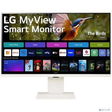 LCD LG 31.5" 32SR83U-W Smart Monitor {IPS 3840x2160 60Hz 400cd 16:9 5ms 178/178 2x5W USB-C 2xHDMI USB VESA HAS, webOS}