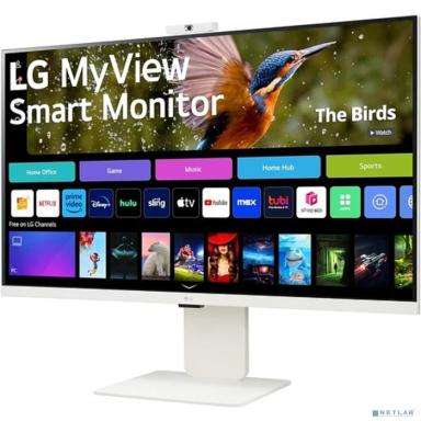 LCD LG 31.5" 32SR85U-W Smart Monitor {IPS 3840x2160 60Hz 5ms 400cd 16:9 178/178 2x5W webcamera USB-C(90W) 2xHDMI USB VESA}