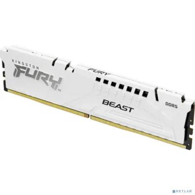 Память DDR5 32GB 6000MHz Kingston KF560C36BWE-32 Fury Beast White Expo RTL Gaming PC5-48000 CL36 DIMM 288-pin 1.35В dual rank с радиатором Ret