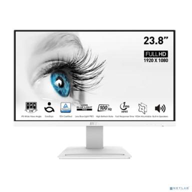 MSI PRO 23.8" MP243XW White {IPS 1920x1080 100Hz 4ms HDMI DisplayPort 178/178 300cd 1000:1 MM}