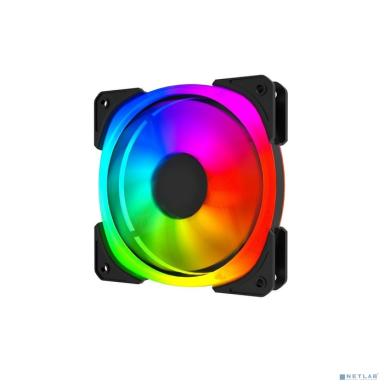 Вентилятор Powercase (СM21-14 ARGB) Black  140x140x25мм (PWM, 100шт./кор, 4pin +ARGB Sync, 800-1500±10% об/мин) Bulk