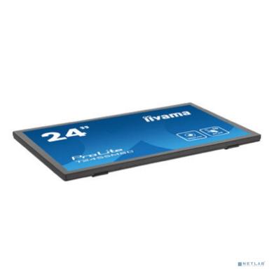LCD Iiyama 23.8" T2455MSC-B1 TOUCH черный {IPS 1920x1080 5ms 400cd HDMI DisplayPort USB M/M}