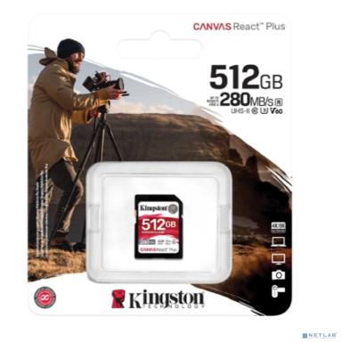 SecureDigital 512GB Kingston SDR2V6/512GB Canvas React Plus w/o adapter