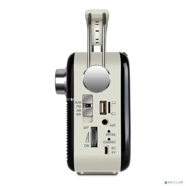 Радиоприемник Sven SRP-500 черная (3 Вт, BT, FM/AM/SW, USB, microSD, AUX, встроенный аккумулятор)