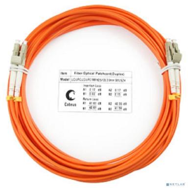 Cabeus FOP-62-LC-LC-5m Шнур оптический duplex LC-LC 62,5/125 mm 5м LSZH