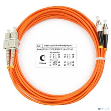 Cabeus FOP-62-SC-FC-25m Шнур оптический duplex SC-FC 62,5/125 mm 25м LSZH