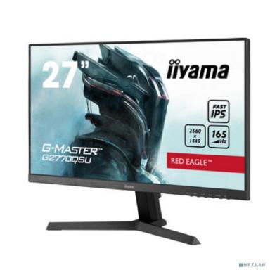 LCD IIYAMA 27'' G2770QSU-B1 {IPS 2560x1440 165Hz 0.5ms 178/178 400cd 1000:1 8bit 178/178 HDMI2.0 DisplayPort1.4 3xUSB3.0 2x2W VESA}