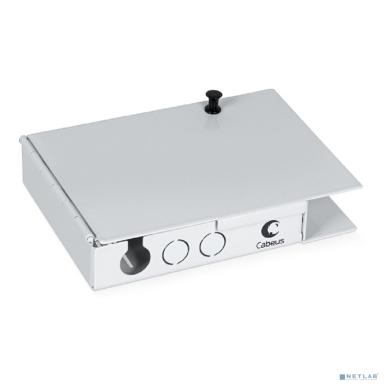 Cabeus JJT-4-SC Бокс оптический настенный на 4 SC (LC duplex) со сплайс пластиной и КДЗС (без пигтейлов и проходных адаптеров)