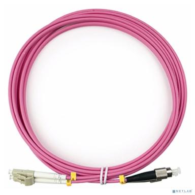 Cabeus FOP-50-OM4-LC-FC-7m Шнур оптический duplex LC-FC 50/125 mm OM4 7м LSZH