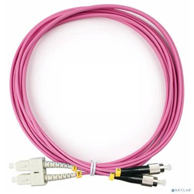 Cabeus FOP-50-OM4-SC-FC-3m Шнур оптический duplex SC-FC 50/125 mm OM4 3м LSZH