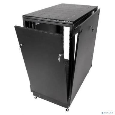 ЦМО Шкаф телекоммуникационный напольный 24U (600 x 800) дверь стекло, чёрный, ШТК-М-24.6.8-1ААА-9005
