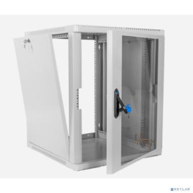 ЦМО Шкаф телекоммуникационный настенный сварной 12U (600 x 350) съёмные стенки, дверь стекло, ШРН-12.350