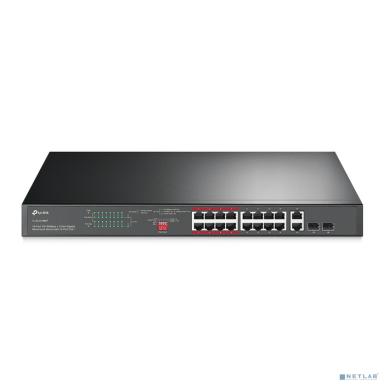 Коммутатор/ JetStream 16-Port 10/100Mbps+2-Port Gigabit Unmana EUplug