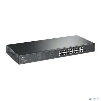 Коммутатор/ 16-Port Gigabit Easy Smart PoE+ Switch with 2 SFP EUplug