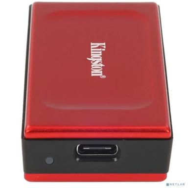 Kingston Portable SSD 2TB XS1000R, Type-C/A, USB 3.2 Gen 2, R/W 1050/1000MB/s, 70x33x14mm, 29g., Red (5 лет)
