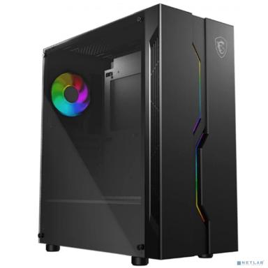 Корпус MSI MAG VAMPIRIC 010X Mid-Tower, ATX, 1xUSB 3.0, 2xUSB 2.0,1xARGB Fan, 1 to 4 LED HUB, Tempered Glass Window, Brown Box (652630)