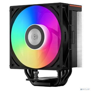 Кулер для процессора/ PCCooler RT500  Digital ARGB BK (240W, 4-pin PWM, LED temp., 152mm, Al/Cu, 5x6mm, ARGB, 1x120mm, 73.32CFM, 34.9dBA, 2200RPM, S: 1851/1700/1200/115X, AM5/AM4, black)