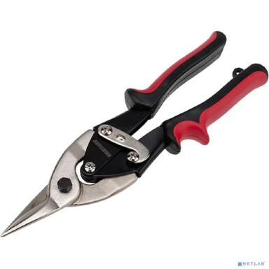 Rexant (12-4630) Ножницы по металлу прямые 260 мм никелированные, двухкомпонентные рукоятки 