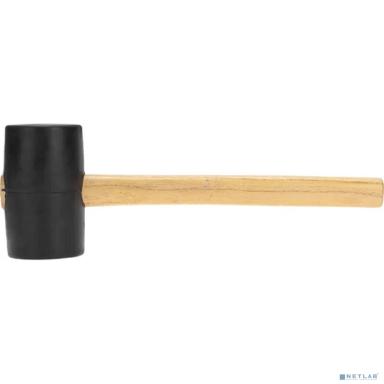 Kranz (KR-12-8144) Киянка резиновая 680 г, черная резина, деревянная рукоятка