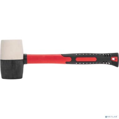 Kranz (KR-12-8154) Киянка резиновая 680 г, черно-белая резина, фибергласовая рукоятка