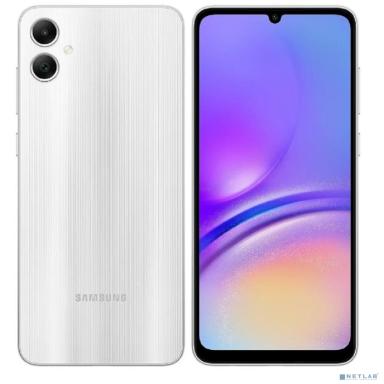 Смартфон Samsung SM-A055F Galaxy A05 64Gb 4Gb серебристый моноблок 3G 4G 2Sim 6.7" 720x1600 Android 13 50Mpix 802.11 a/b/g/n/ac GPS GSM900/1800 GSM1900 TouchSc microSD max1024Gb