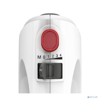 Миксер Bosch/ Миксер Bosch, ручной, 4 скорости, импульсный режим, 2 насадки, мощность 375 Вт, цвет белый