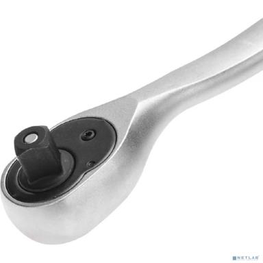 Kranz (KR-12-8401) Ключ-трещотка для торцовых головок 1/2, CrV, 72 зубца