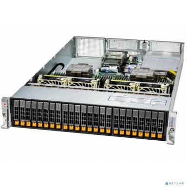 Supermicro SYS-221H-TN24R Платформа системного блока 2U Hyper with 24 hot-swap 2.5&quot; NVMe/SAS/SATA bays and 4 PCIe 5.0 x16 slots + up to 2 PCIe 5.0 x16 AIOM slots 