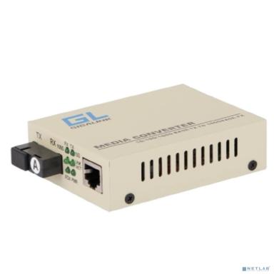 NIKOMAX GL-MC-UTPF-SC1G-18SM-1310-N Медиаконвертер неуправляемый GIGALINK, UTP 10/100/1000 Мбит/с, SM, SC, без LFP, Tx:1310/Rx:1550 нм, 18 дБ (до 20 км), 5В/1А