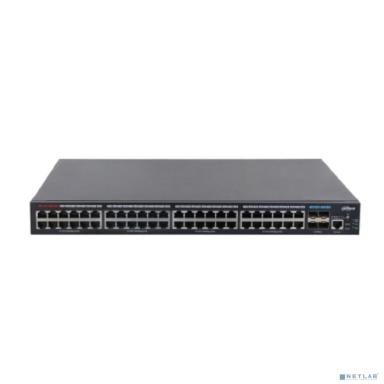 DAHUA DH-S5452-48GT4XF-400 L2+, управляемый коммутатор, рабочая температура -10~55, 48xRJ45 Gigabit PoE портов, 4x10Gigabit SFP+ порта
