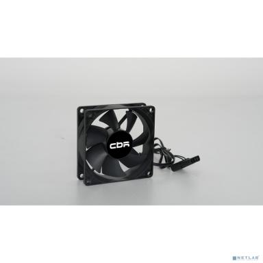 CBR Вентилятор для корпуса CBR-CF-8025-1600B, 80*80*25мм, 3-pin+molex, 1600 RPM, 30 CFM, 24.6 dBA