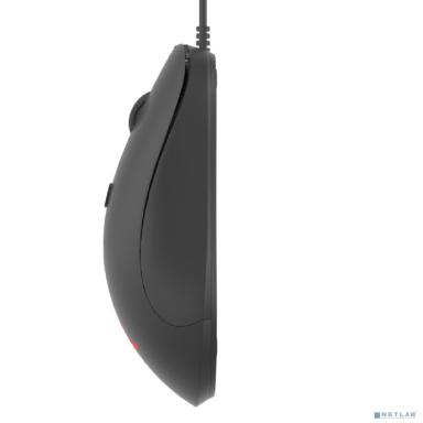 CBR CM 110 Black USB, Мышь офисн., оптич., 800/1200/1600/2400 dpi, 4 кн., 1.8 м, резиновое колесо прокрутки 