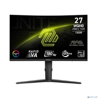 MSI 27" MAG 275CQRF QD E2 черный {VA 2560x1440 180Hz 300cd 178/178 2xHDMI DisplayPort USB-C HAS}