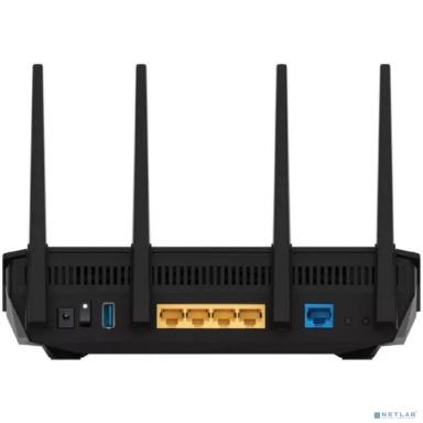Роутер беспроводной ASUS RT-AX5400 4 LAN, 1000 Мбит/с, 4 (802.11n), 5 (802.11ac), 6 (802.11ax), 1 x USB 3.2, 3G, 4G/LTE, IPv6 черный