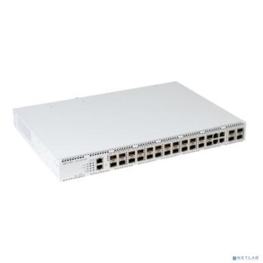 ELTEX MES3300-24F Ethernet-коммутатор 1 порт 10/100/1000BASE-T (OOB), 20 портов 1000BASE-X/100BASE-FX (SFP), 4 комбинированных порта 10/100/1000BASE-T/1000BASE-X/100BASE-FX, 4 порта 10GBA