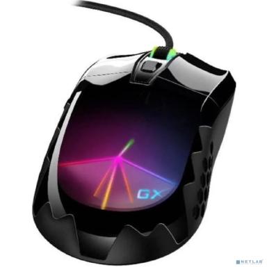 Мышь проводная игровая Genius Scorpion M715, USB, 6 кнопок, оптическая, разрешение 800-7200 DPI, RGB-подсветка Цвет: черный