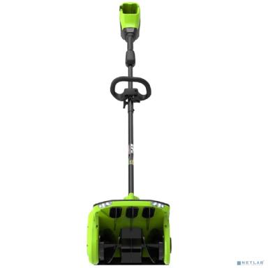 Greenworks Снегоуборщик аккумуляторный GD60SS2  {60V, 30 см, с регулируемым направлением выброса, бесщеточный, c 1хАКБ 4Ач и ЗУ} [2603207UB]