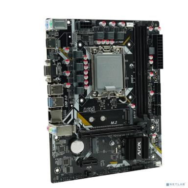 AFOX IH610D4-MA5-V4 (Socket 1700, mATX, 2*DDR4(64Gb), VGA/HDMI, 3*SATA3, 1*M.2, 1*PCIEx16/1*PCIEx1,  2*USB 2.0, 2*USB 3.0, 2 x PS/2,  LAN 1*1G) RTL