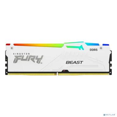 Kingston 16GB 5200MT/s DDR5 CL36 DIMM FURY Beast White RGB EXPO KF552C36BWEA-16