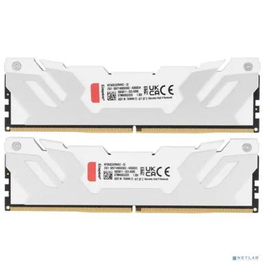 Память оперативная/ Kingston 32GB 6000MT/s DDR5 CL32 DIMM (Kit of 2) FURY Renegade White XMP