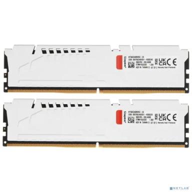 Память оперативная/ Kingston 64GB 6000MT/s DDR5 CL40 DIMM (Kit of 2) FURY Beast White XMP