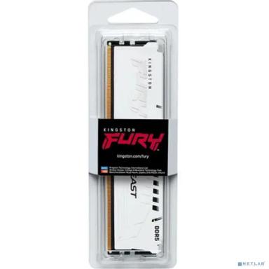Оперативная память Kingston Fury Beast White Expo KF568C34BWE-16 DDR5 -  1x 16ГБ 6800МГц, DIMM,  White,  Ret