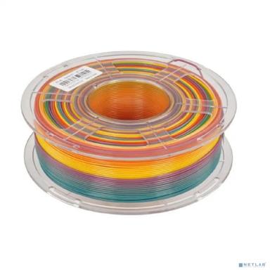 Филамент NVPRINT PLA Rainbow 01 для 3D печати диаметр 1.75мм  длина 330 метров  масса 1 кг