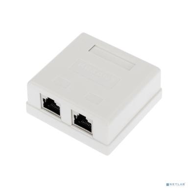 Rexant (03-0146) Розетка компьютерная внешняя, 2-порта FTP RJ-45 (8P8C), CAT 6